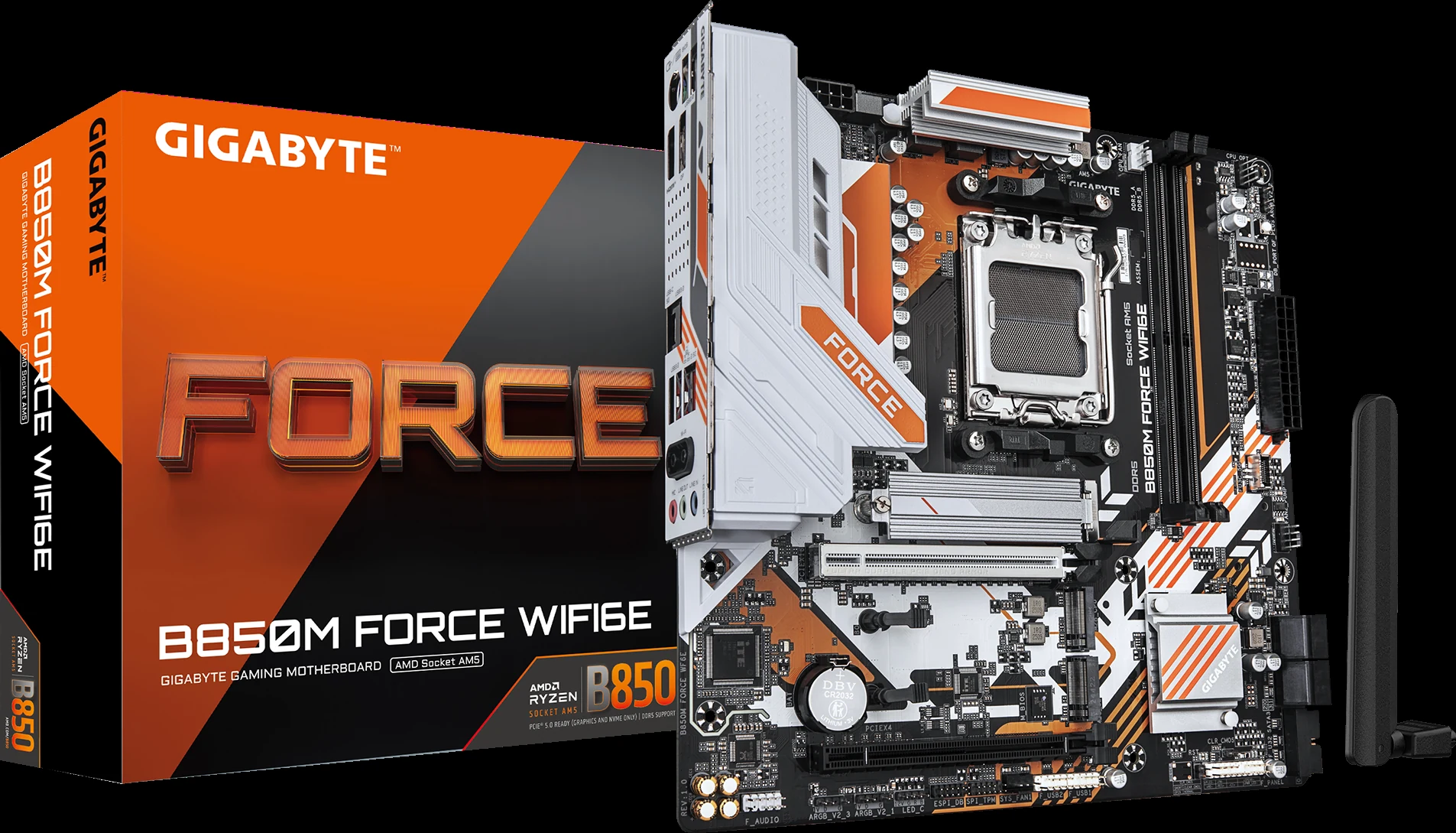 Mainboard Gigabyte B850M FORCE WIFI6E - 2 Khe RAM DDR5 - AM5 - NEW