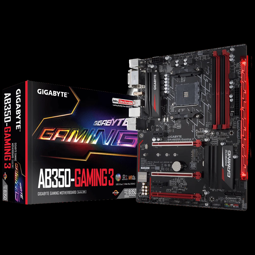 Mainboard Gigabyte GA-AB350-Gaming - AM4 - NEW