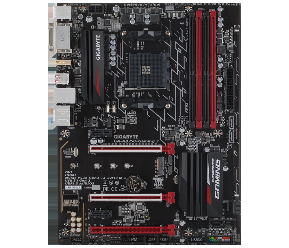 Mainboard Gigabyte GA-AB350-Gaming - AM4 - NEW