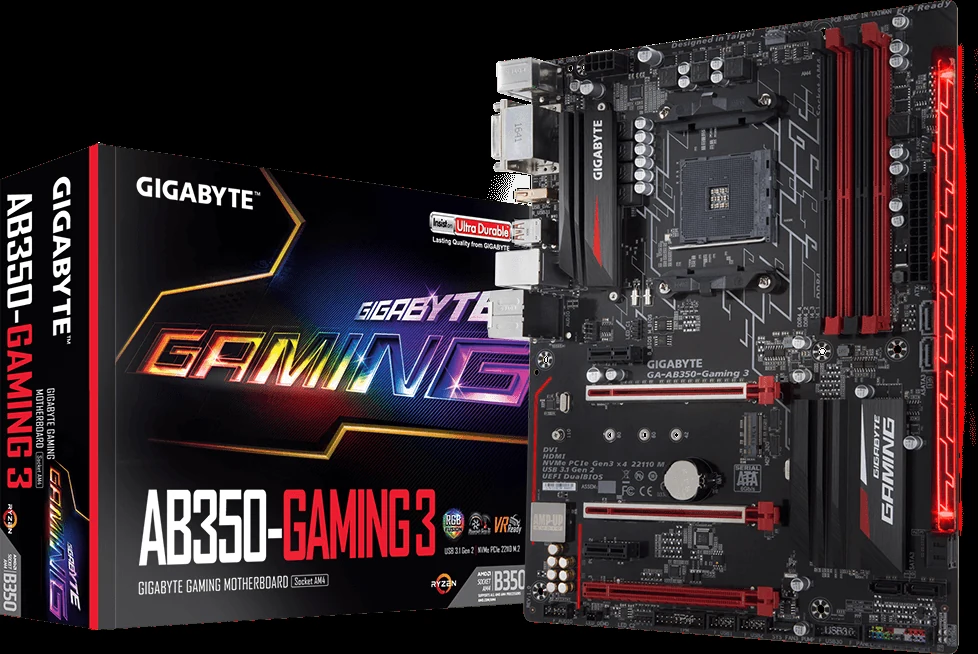 Mainboard Gigabyte GA-AB350-Gaming K3 - AM4 - NEW