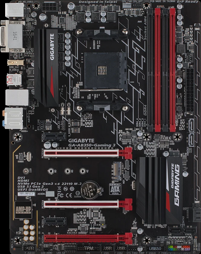 Mainboard Gigabyte GA-AB350-Gaming K3 - AM4 - NEW