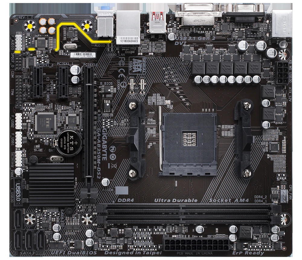 Mainboard Gigabyte GA-AB350M-DS2 - AM4 - NEW
