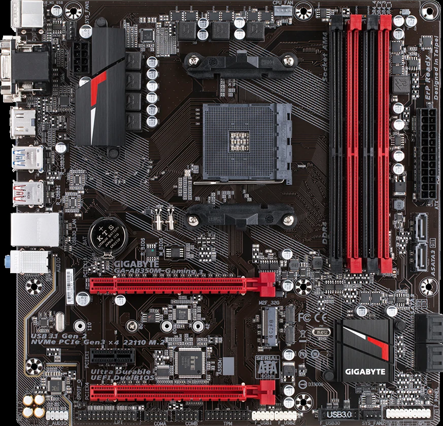 Mainboard Gigabyte GA-AB350M-Gaming 3 - AM4 - NEW
