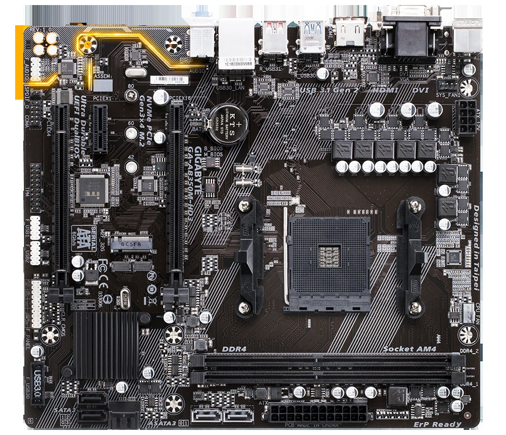 Mainboard Gigabyte GA-AB350M-HD3 - AM4 - NEW