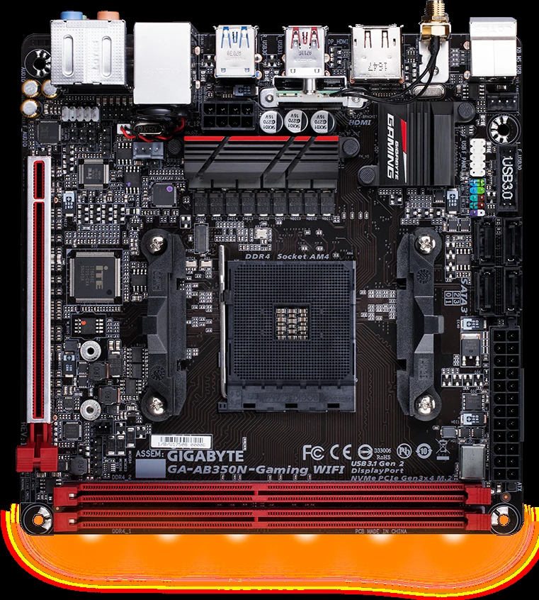 Mainboard Gigabyte GA-AB350N-Gaming WIFI - AM4 - NEW