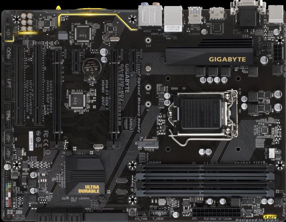 Mainboard Gigabyte GA-B250-HD3 - LGA 1151 - NEW