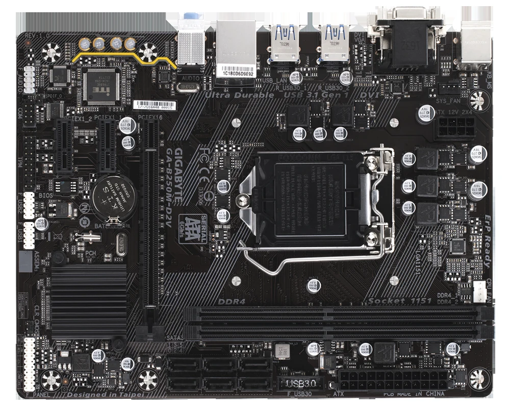 Mainboard Gigabyte GA-B250M-D2V - LGA 1151 - NEW
