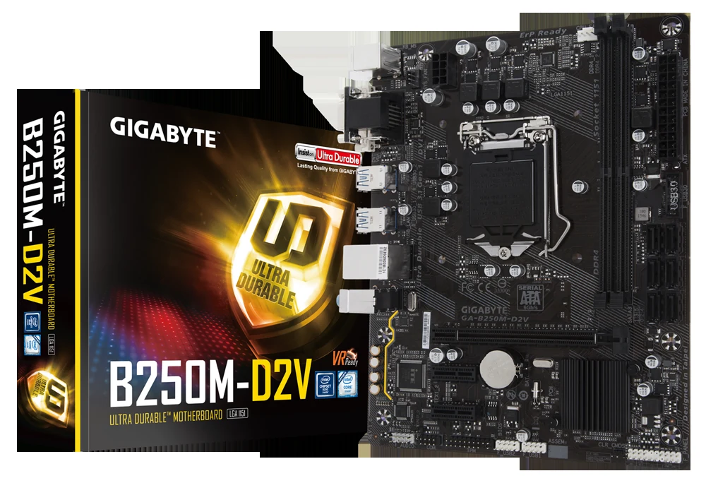 Mainboard Gigabyte GA-B250M-D2V - LGA 1151 - NEW