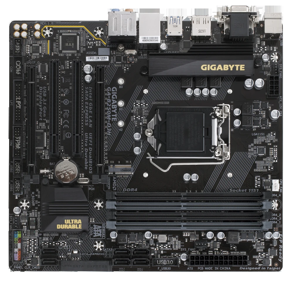 Mainboard Gigabyte GA-B250M-D3H - LGA 1151 - NEW