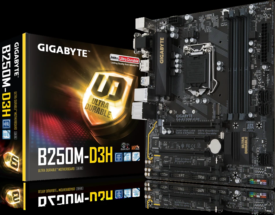 Mainboard Gigabyte GA-B250M-D3H - LGA 1151 - NEW
