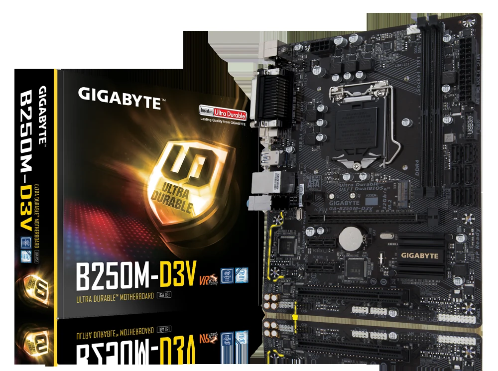 Mainboard Gigabyte GA-B250M-D3V - LGA 1151 - NEW