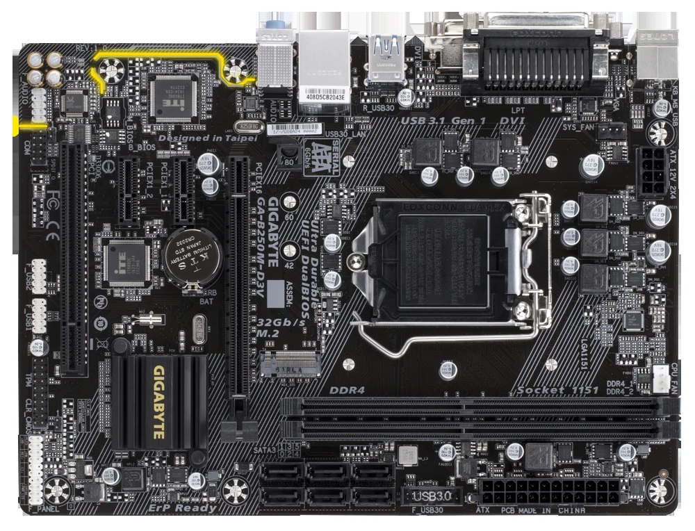 Mainboard Gigabyte GA-B250M-D3V - LGA 1151 - NEW