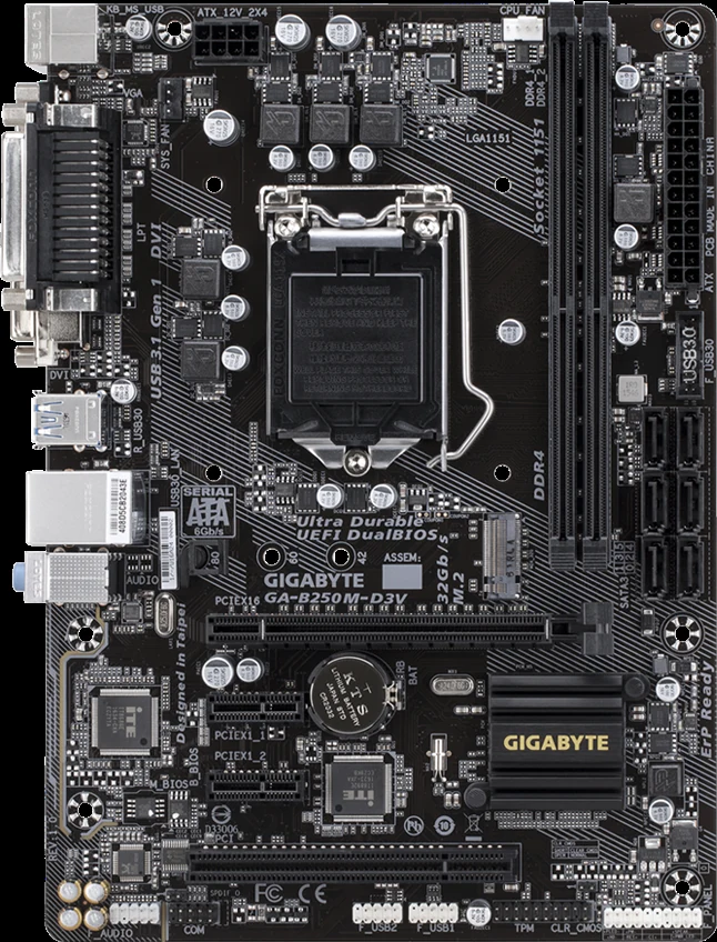 Mainboard Gigabyte GA-B250M-D3V - LGA 1151 - NEW