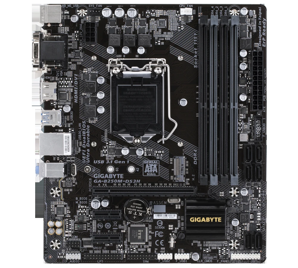 Mainboard Gigabyte GA-B250M-DS3H - LGA 1151 - NEW
