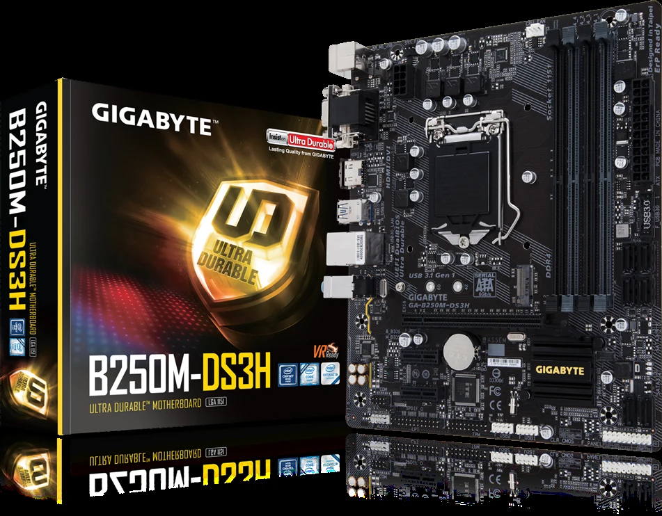Mainboard Gigabyte GA-B250M-DS3H - LGA 1151 - NEW