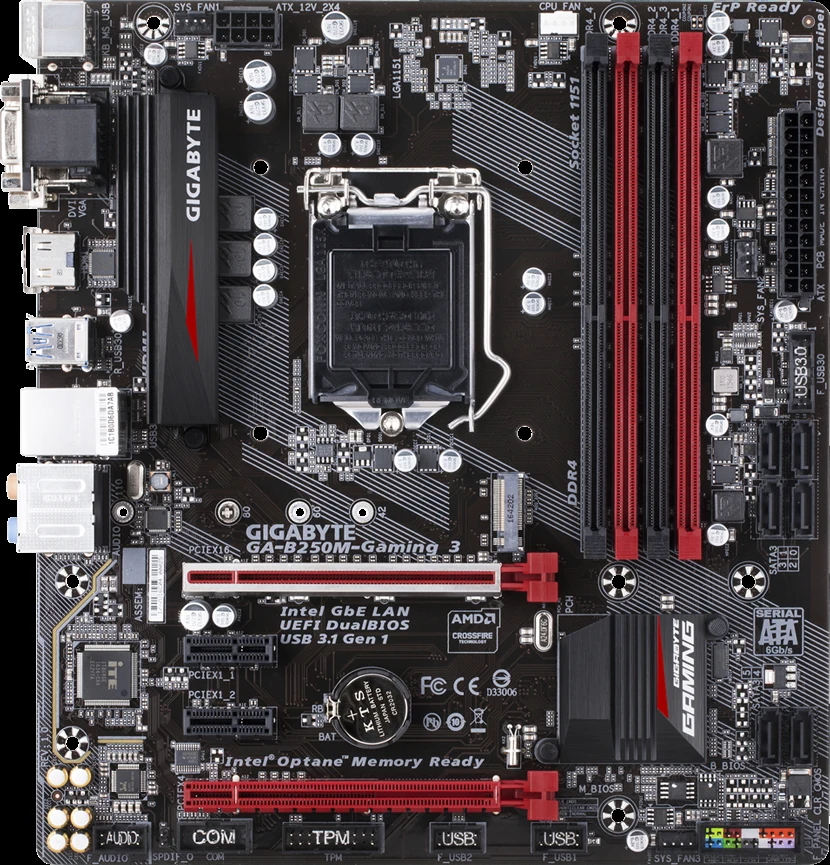 Mainboard Gigabyte GA-B250M-Gaming 3 - LGA 1151 - NEW