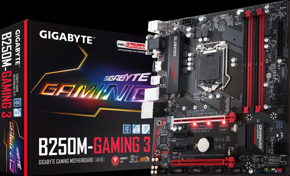 Mainboard Gigabyte GA-B250M-Gaming 3 - LGA 1151 - NEW