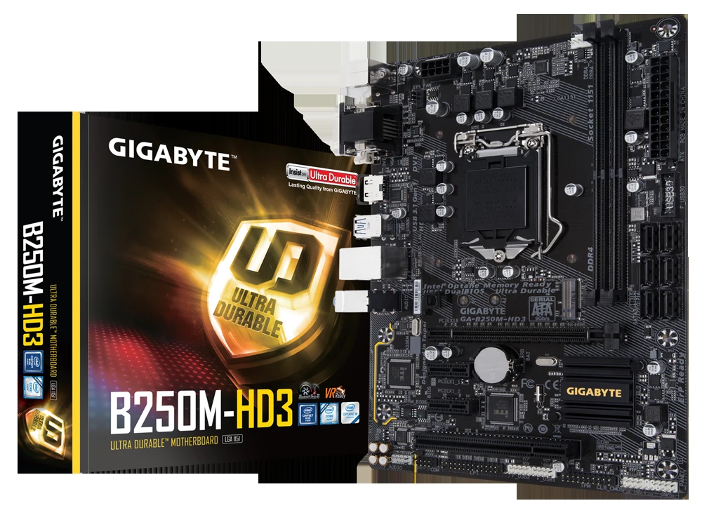 Mainboard Gigabyte GA-B250M-HD3 - LGA 1151 - NEW