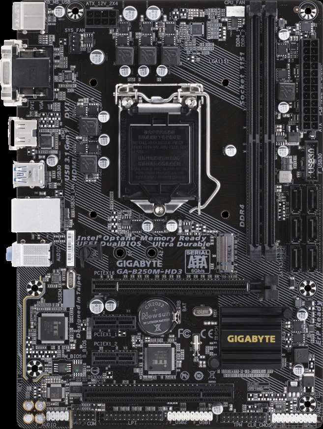 Mainboard Gigabyte GA-B250M-HD3 - LGA 1151 - NEW