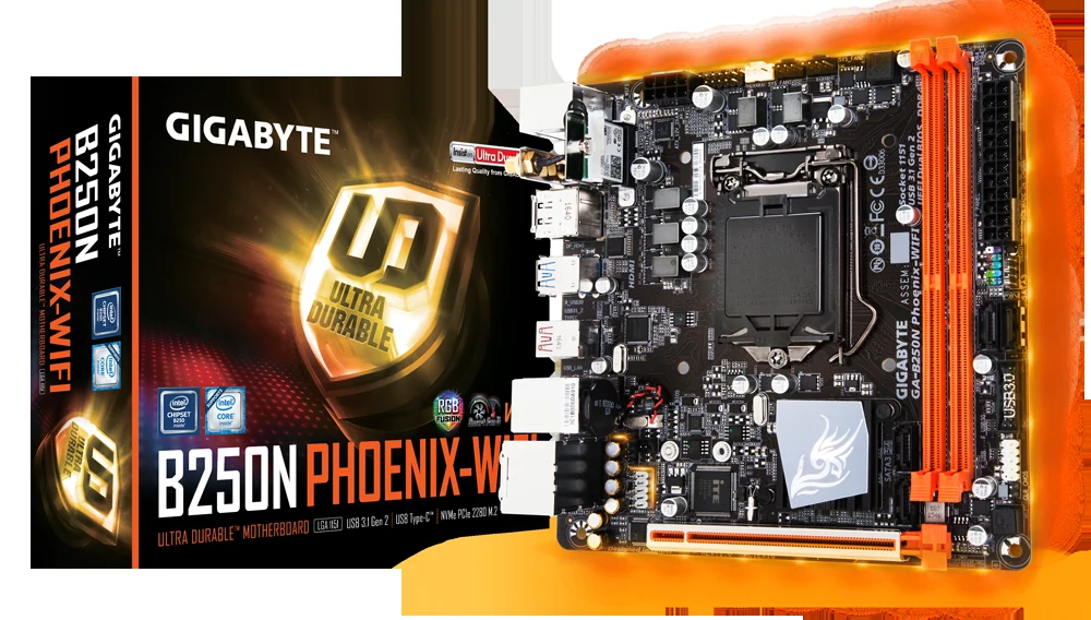 Mainboard Gigabyte GA-B250N Phoenix-WIFI - LGA 1151 - NEW