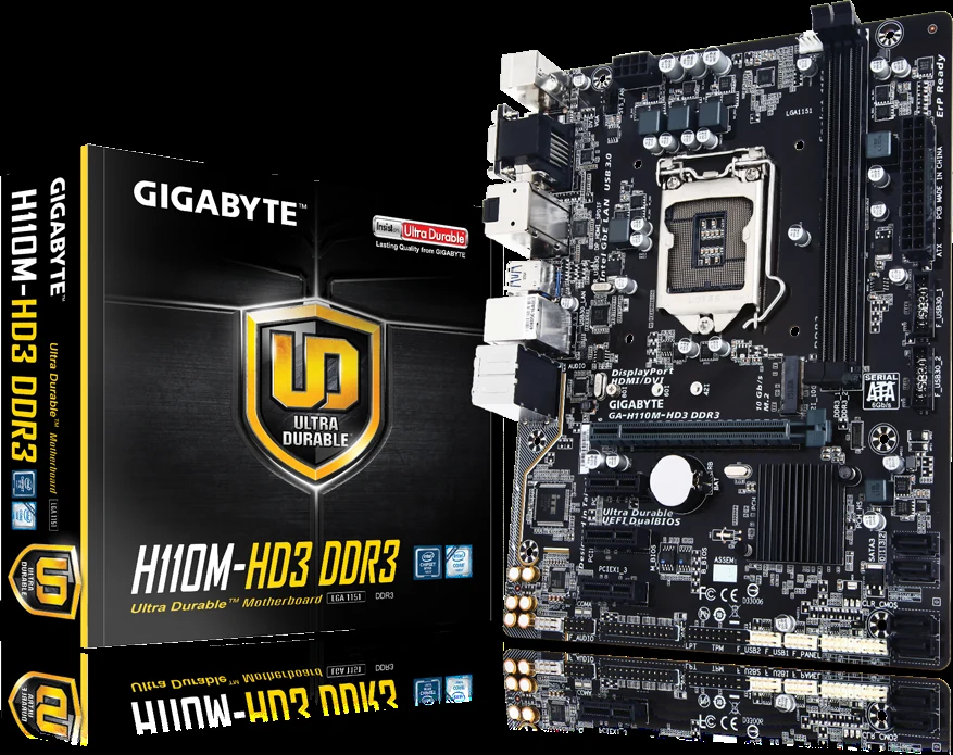 Mainboard Gigabyte GA-H110-HD3 - LGA 1151 - NEW
