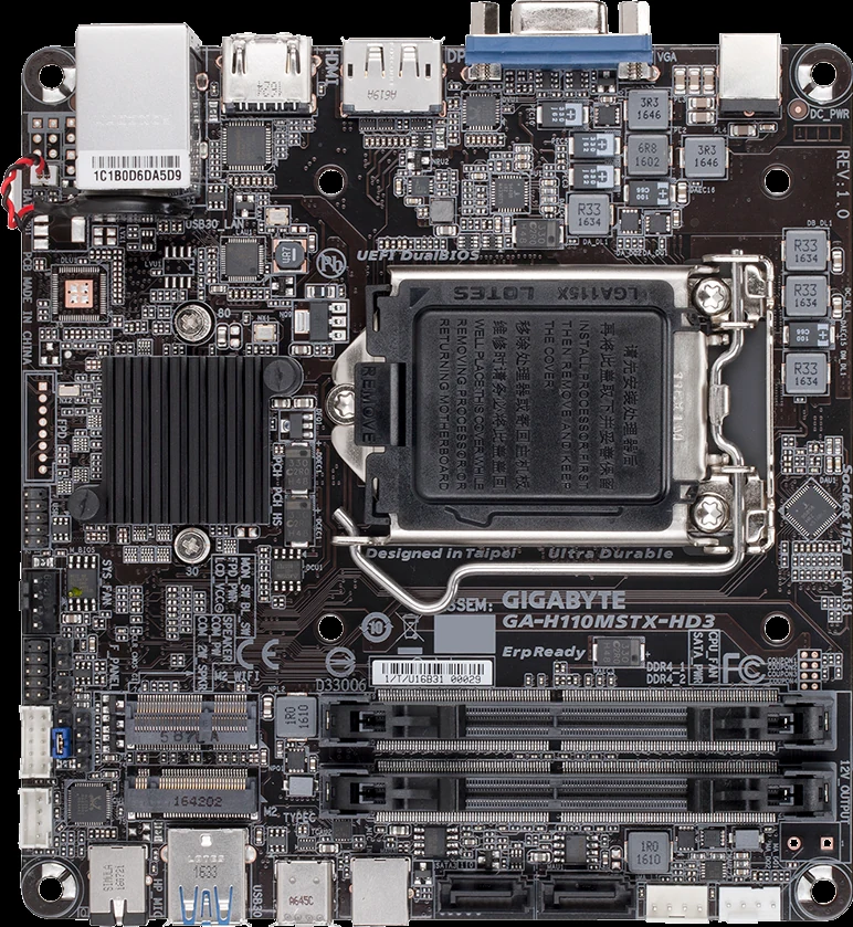 Mainboard Gigabyte GA-H110-HD3 - LGA 1151 - NEW