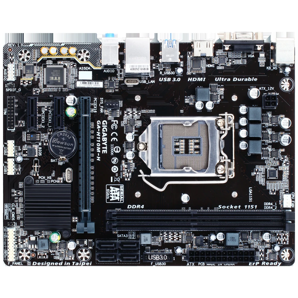 Mainboard Gigabyte GA-H110M-A - LGA 1151 - NEW