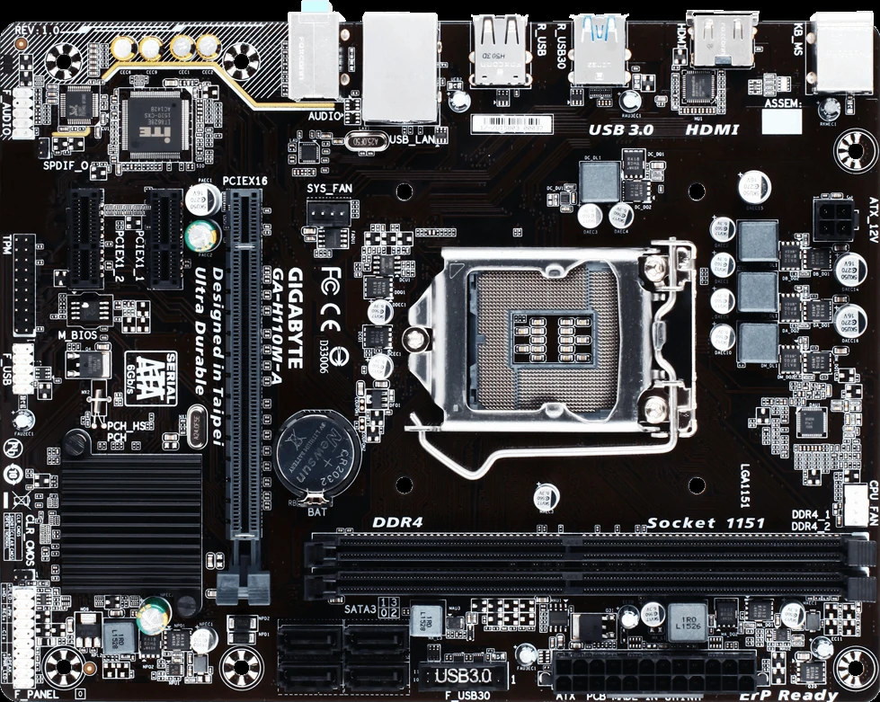 Mainboard Gigabyte GA-H110M-A - LGA 1151 - NEW