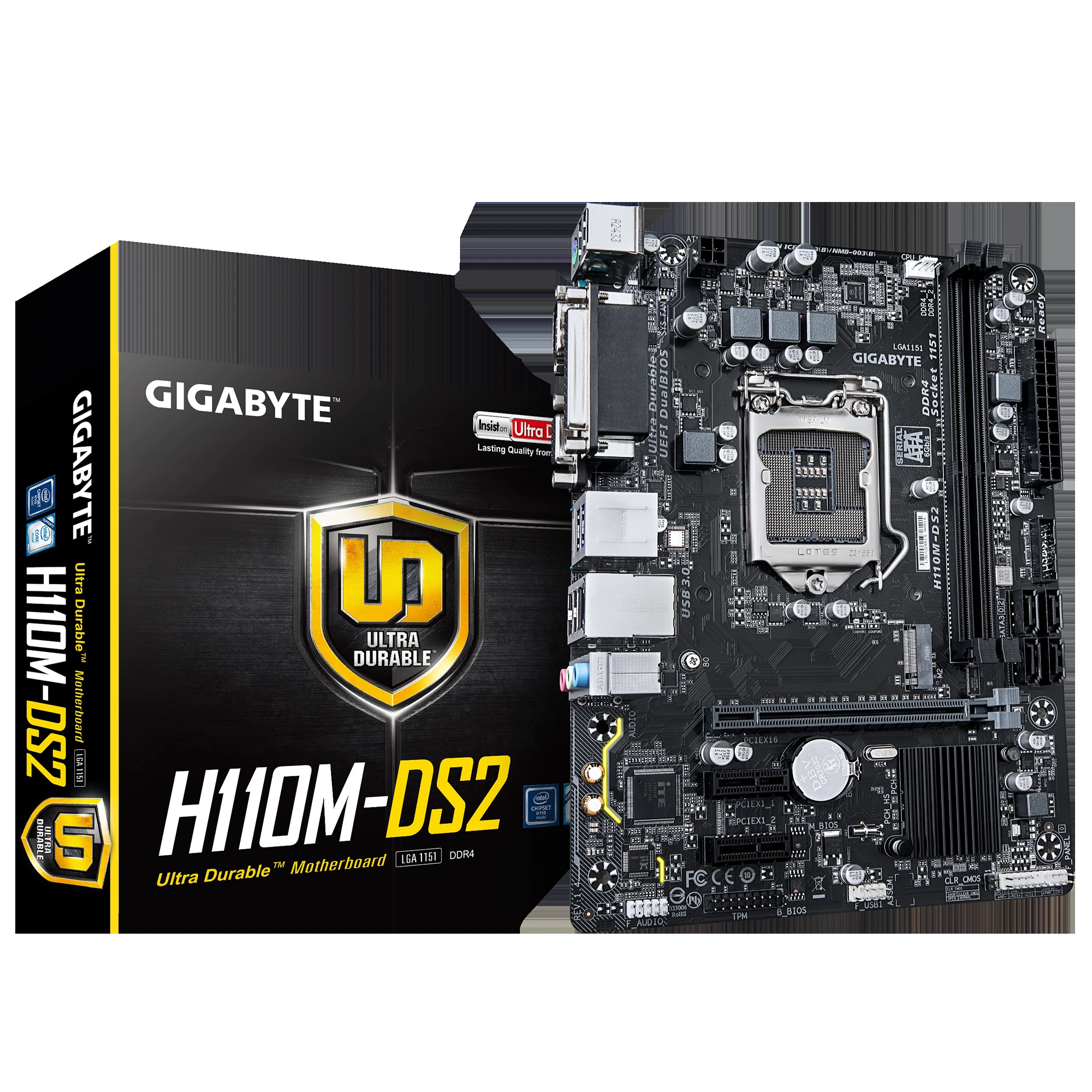 Mainboard Gigabyte GA-H110M-DS2 - LGA 1151 - NEW