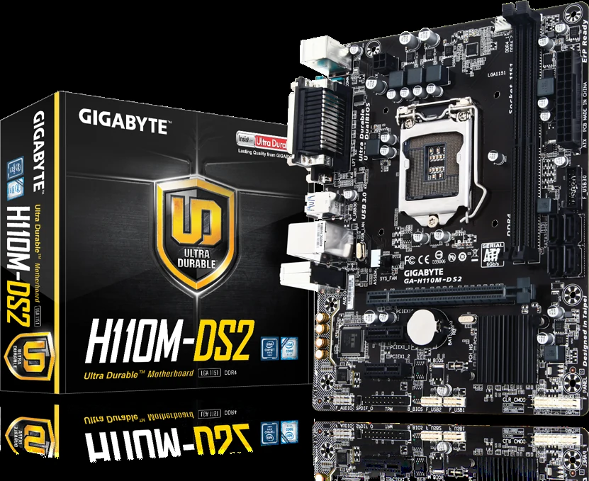 Mainboard Gigabyte GA-H110M-DS2 - LGA 1151 - NEW