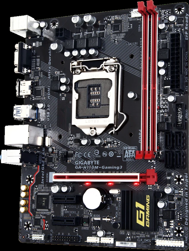 Mainboard Gigabyte GA-H110M-Gaming 3 - LGA 1151 - NEW