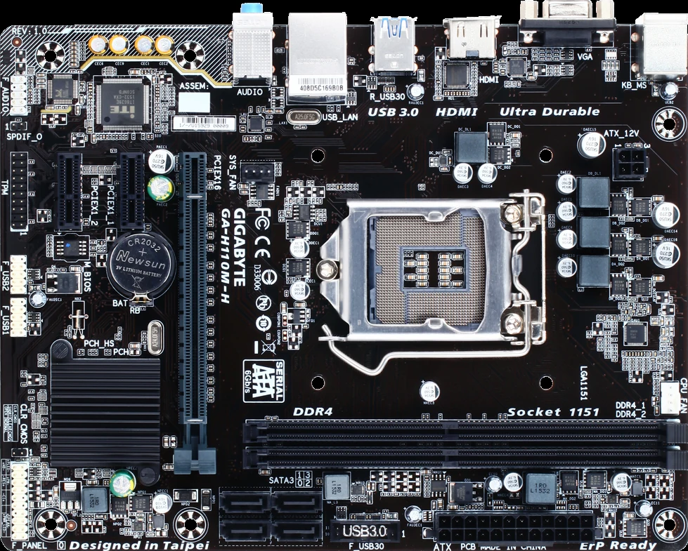 Mainboard Gigabyte GA-H110M-H - LGA 1151 - NEW