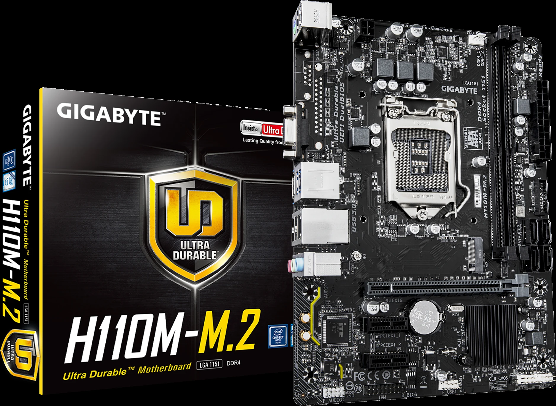 Mainboard Gigabyte GA-H110M-M.2 - LGA 1151 - NEW