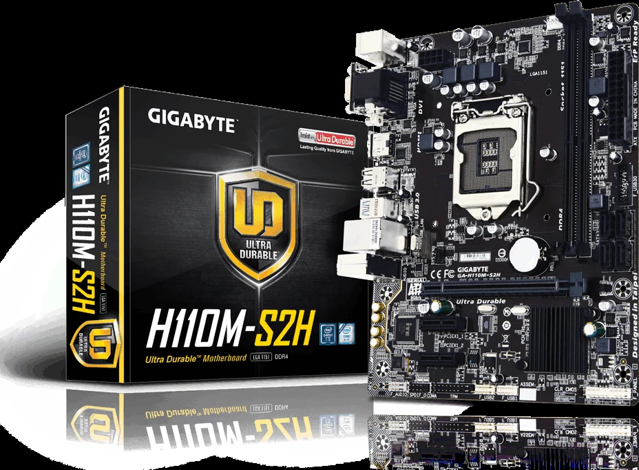 Mainboard Gigabyte GA-H110M-S2H - LGA 1151 - NEW