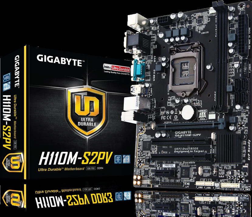Mainboard Gigabyte GA-H110M-S2PV - LGA 1151 - NEW