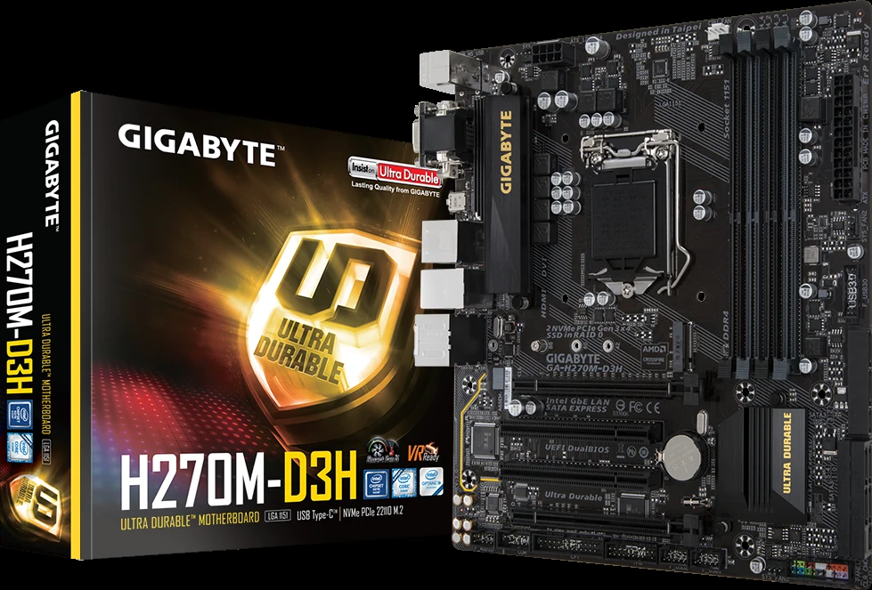 Mainboard Gigabyte GA-H270M-D3H - LGA 1151 - NEW