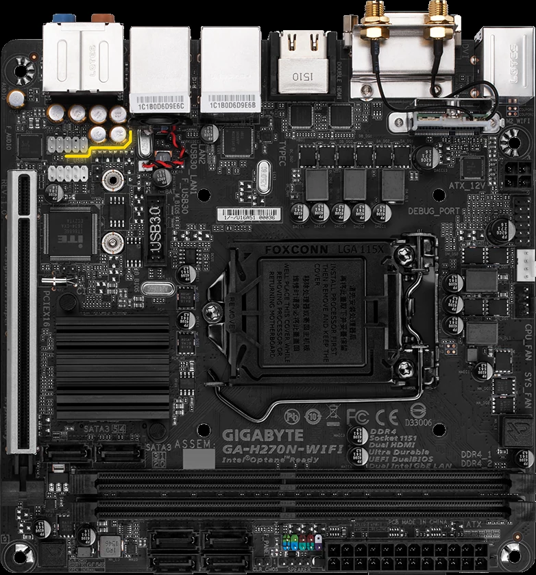 Mainboard Gigabyte GA-H270N-WIFI - LGA 1151 - NEW