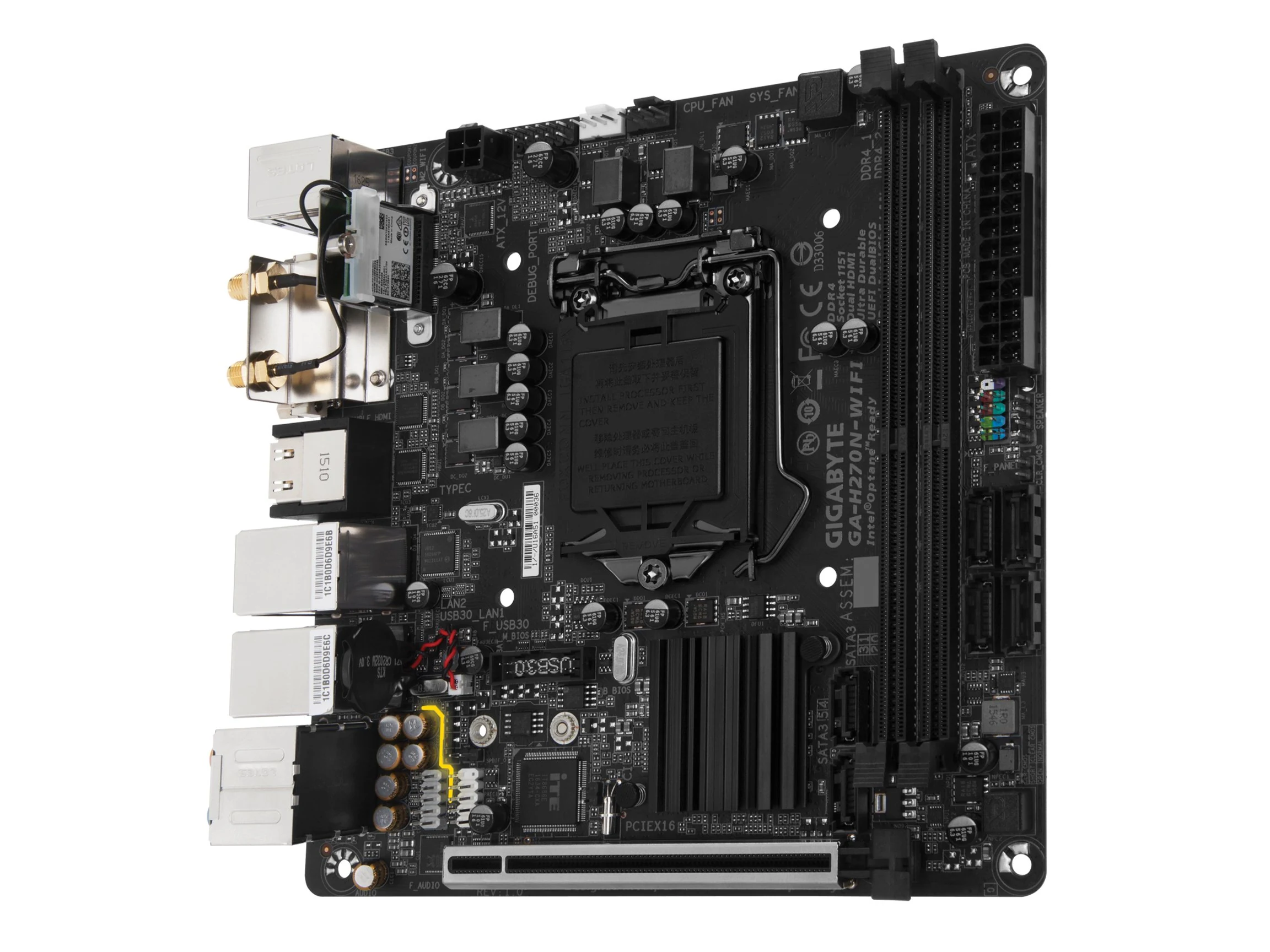 Mainboard Gigabyte GA-H270N-WIFI - LGA 1151 - NEW