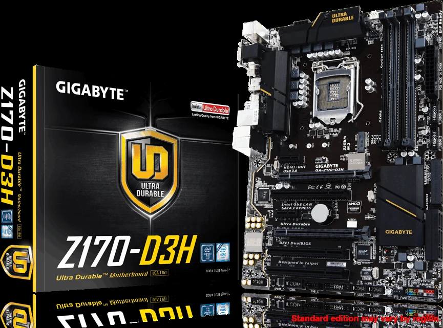 Mainboard Gigabyte GA-Z170-D3H - LGA 1151 - NEW