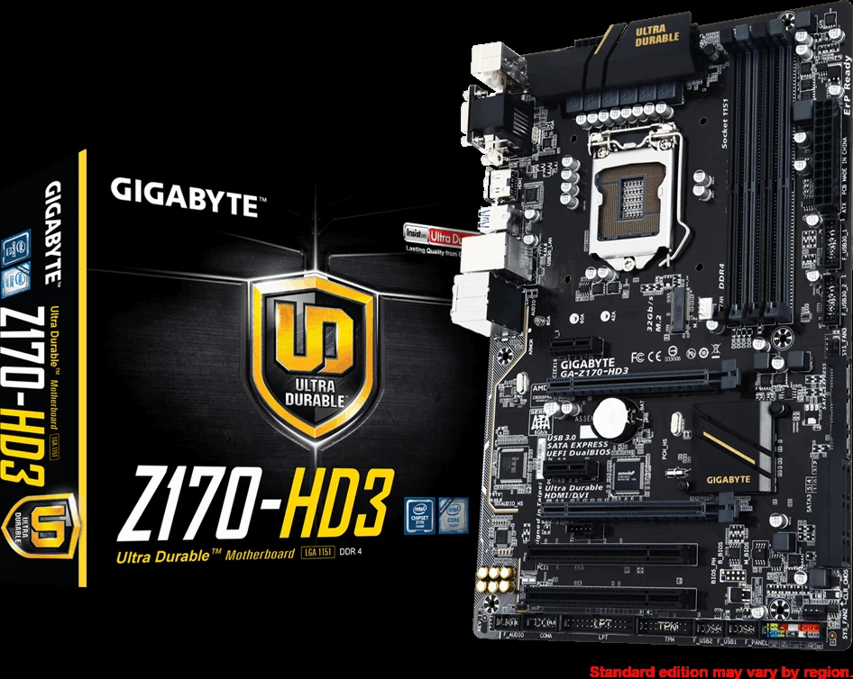 Mainboard Gigabyte GA-Z170-HD3 - LGA 1151 - NEW
