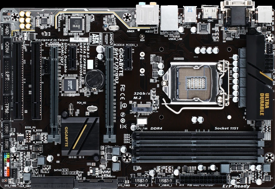 Mainboard Gigabyte GA-Z170-HD3 - LGA 1151 - NEW