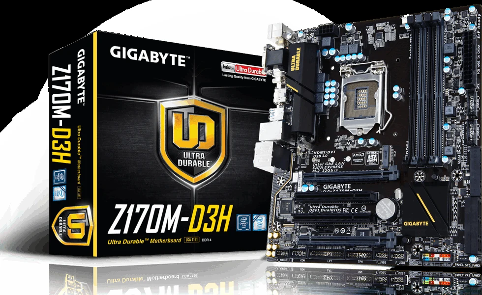 Mainboard Gigabyte GA-Z170M-D3H - LGA 1151 - NEW