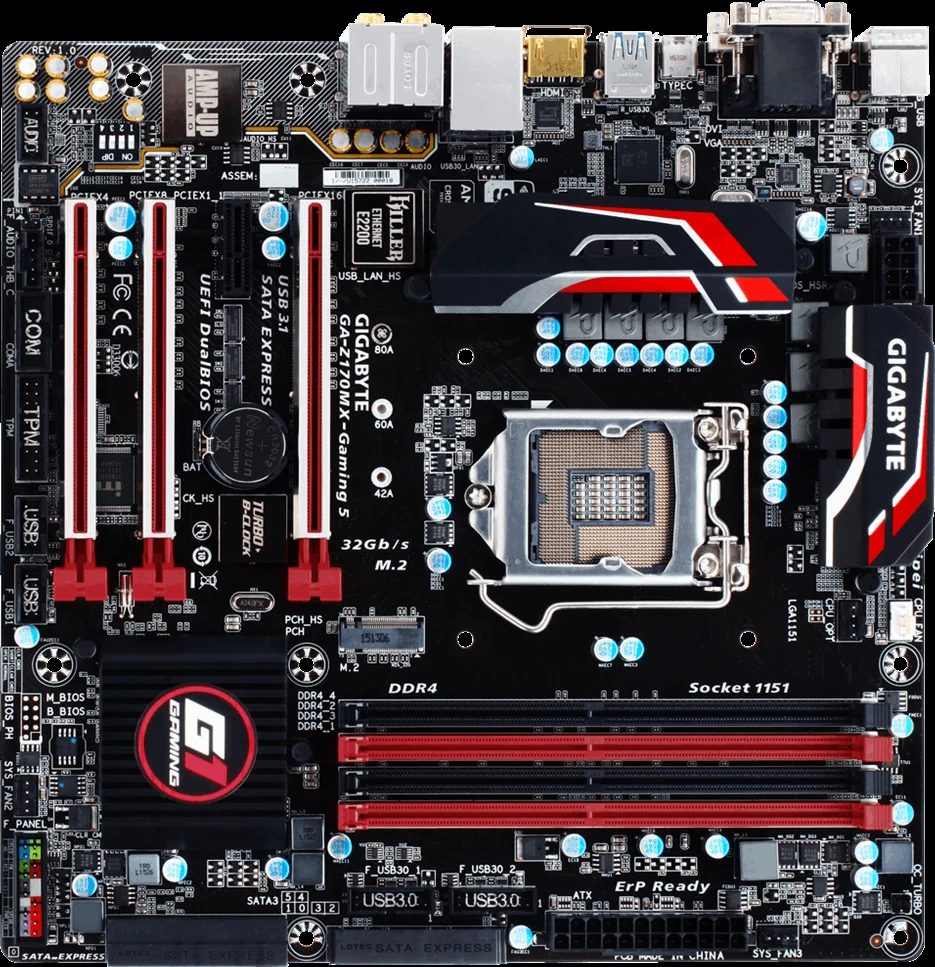Mainboard Gigabyte GA-Z170MX-Gaming 5 - LGA 1151 - NEW