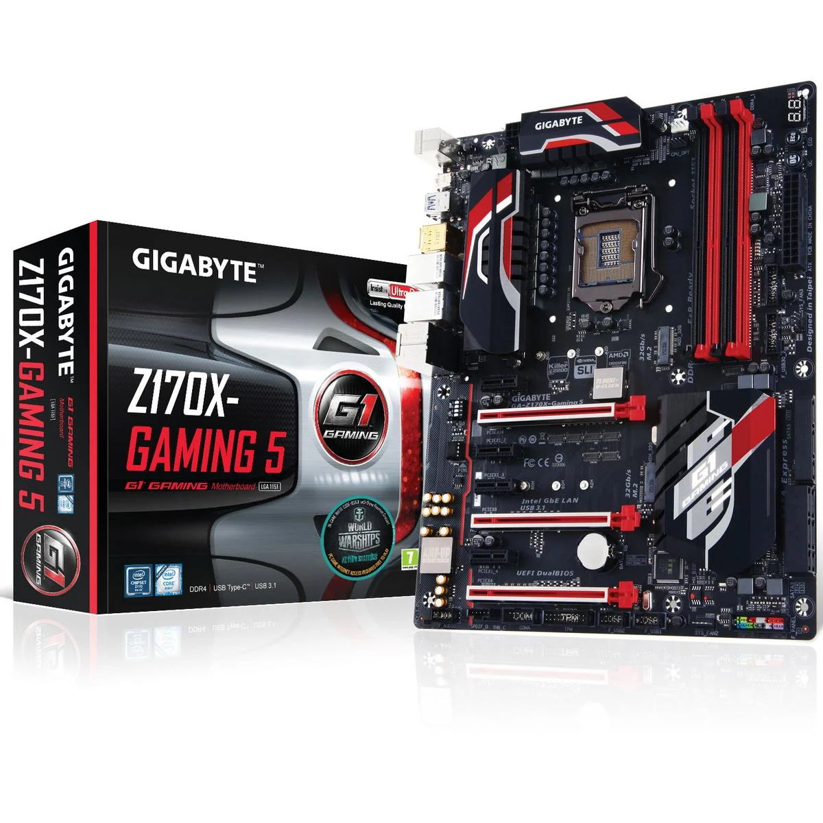 Mainboard Gigabyte GA-Z170X-Gaming 5 - LGA 1151 - NEW