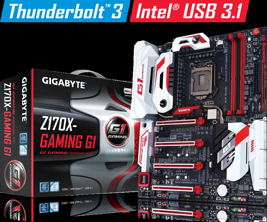 Mainboard Gigabyte GA-Z170X-Gaming G1 - LGA 1151 - NEW