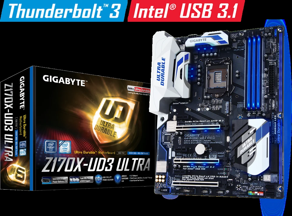 Mainboard Gigabyte GA-Z170X-UD3 Ultra - LGA 1151 - NEW