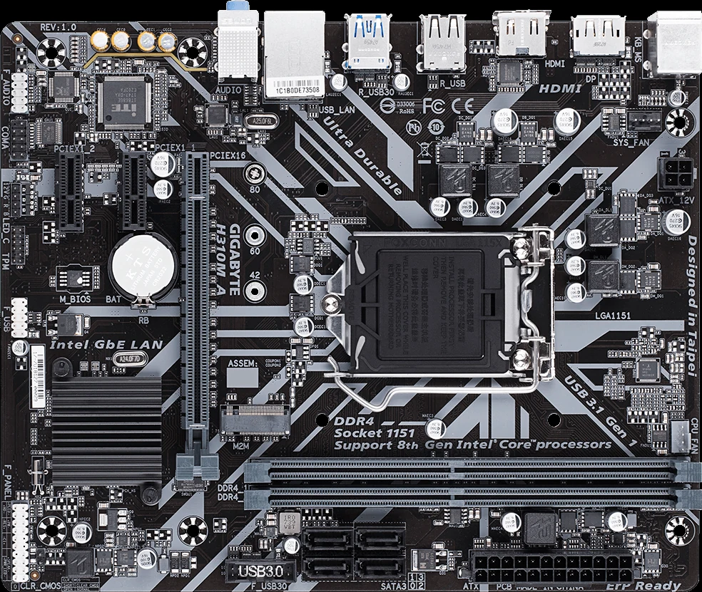 Mainboard Gigabyte H310M A - LGA 1151 - NEW