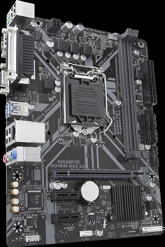 Mainboard Gigabyte H310M DS2 2.0 - LGA 1151 - NEW