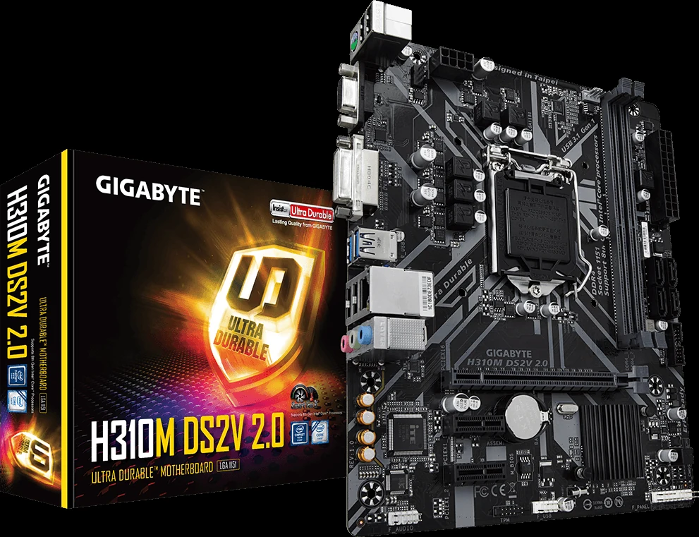 Mainboard Gigabyte H310M DS2V 2.0 - LGA 1151 - NEW