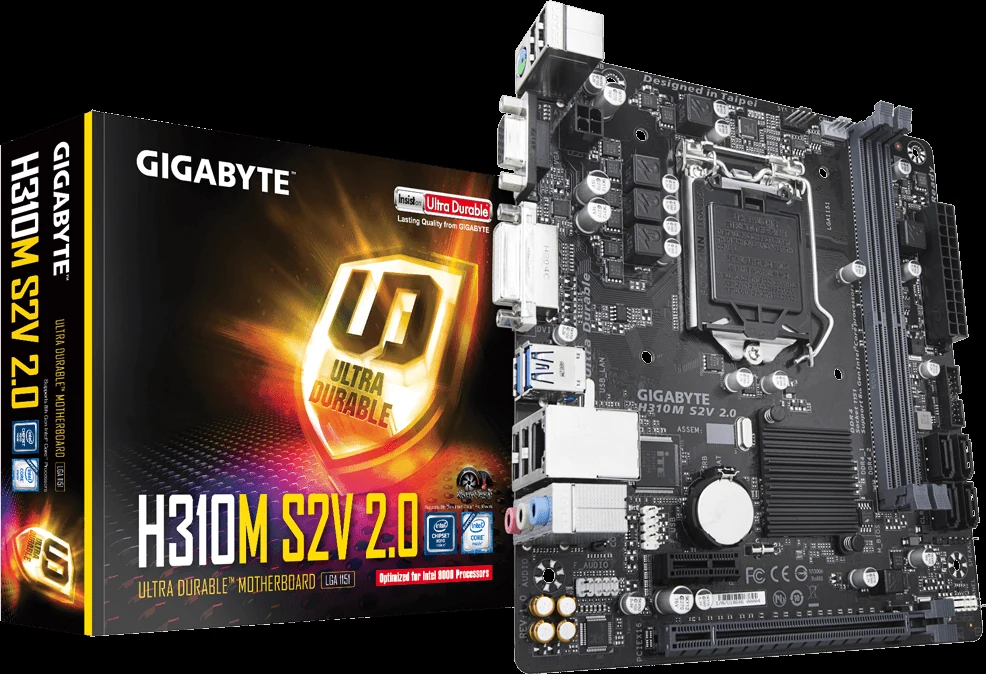 Mainboard Gigabyte H310M DS2V 2.0 - LGA 1151 - NEW